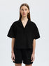 Selected Femme luisa 2/4 revers shirt black